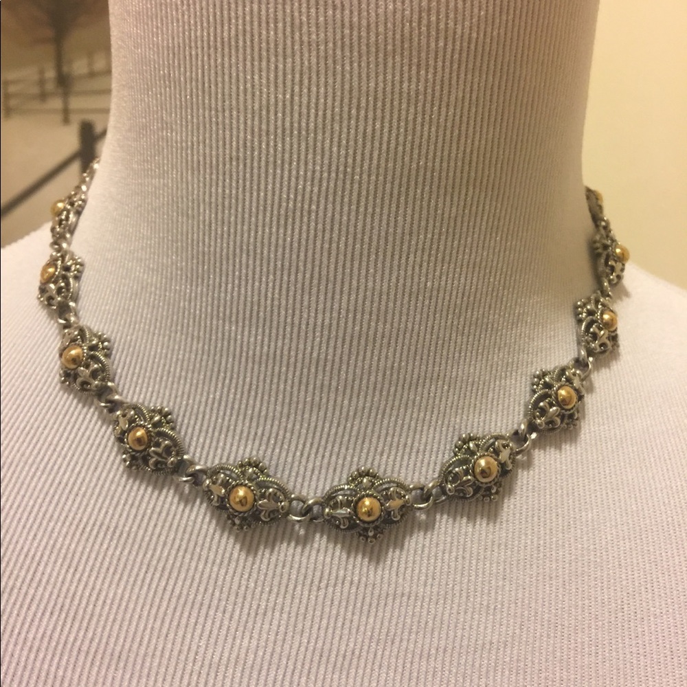 Park Lane Silver/Gold Choker Necklace